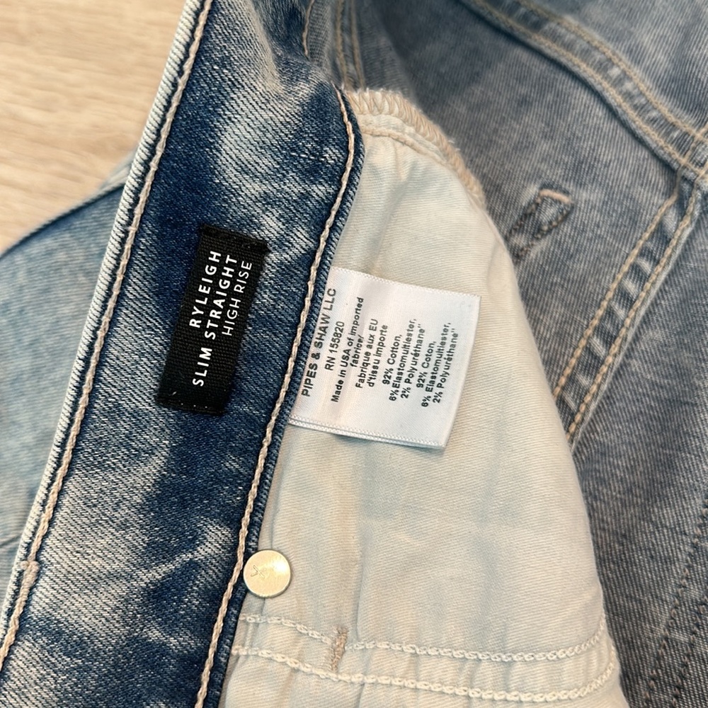 Veronica Beard- Ryleigh High Rise Slim Straight Jeans - Picture 8 of 11